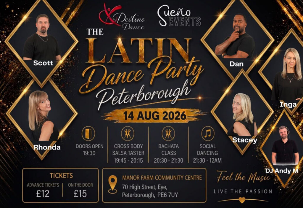 Latin Dance Party Peterborough 14 August